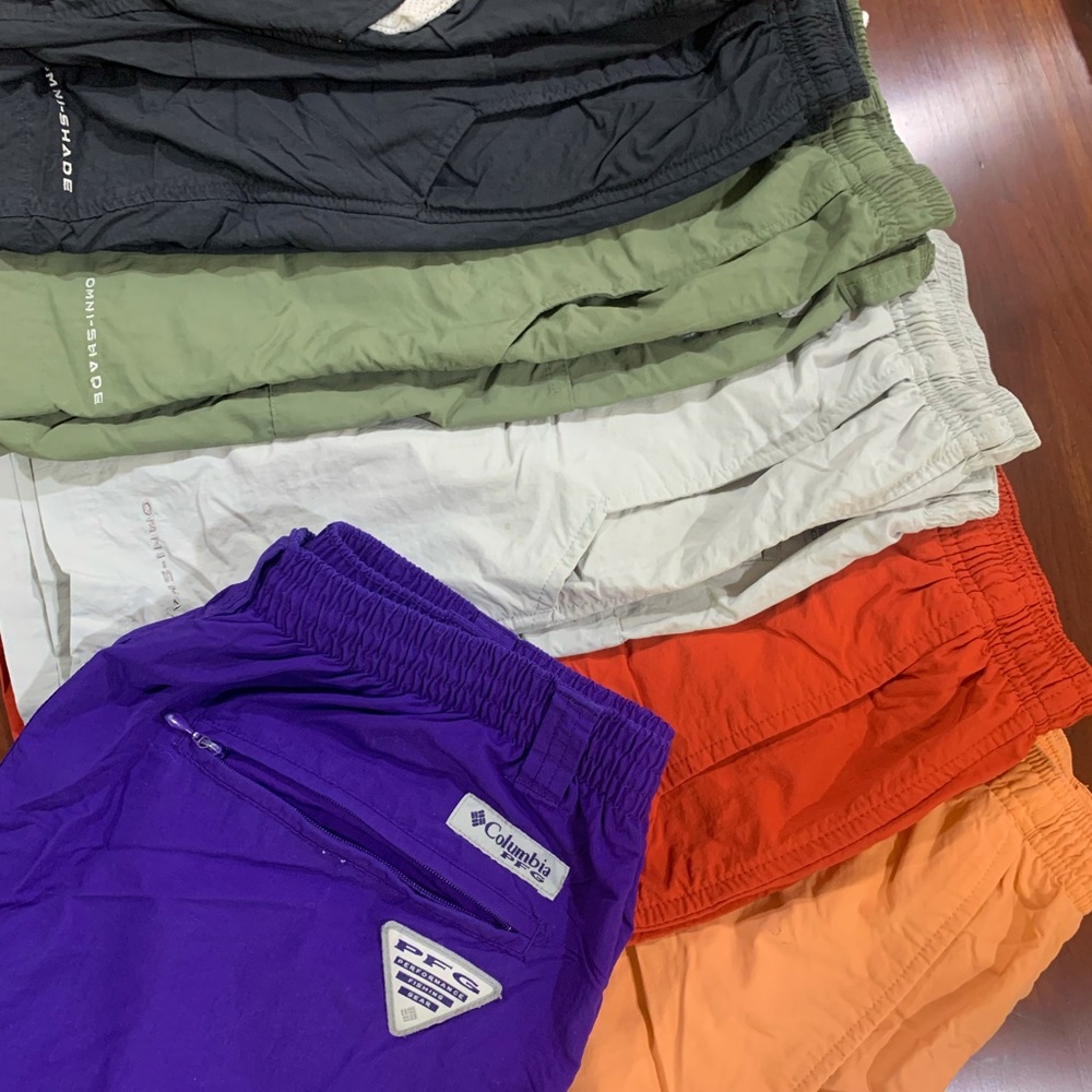 RED Columbia PFG Shorts